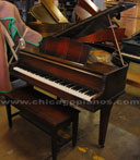 Used Wurlitzer Art Deco baby grand piano from Chicago Pianos . com