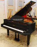 Estonia 168 Custom Brushed Ebony Satin grand piano from Chicago Pianos . com