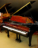 Knabe WG-54 grand piano in polished ebony with bubinga