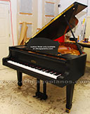 Estonia 168 Custom Brushed Ebony Satin grand piano from Chicago Pianos . com
