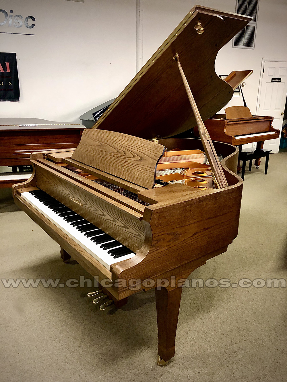 Kawai GX2-BLK in Dark Satin Oak
